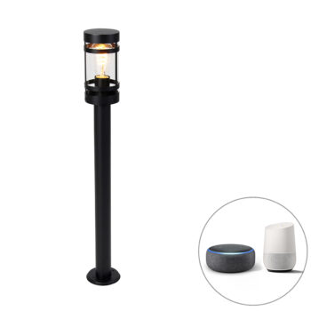 Inteligentná vonkajšia lampa čierna 80 cm IP44 vrátane Wifi ST64 - Gleam