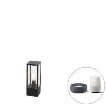 Inteligentná vonkajšia stojaca lampa čierna 40 cm vrátane WiFi ST64 - Charlois