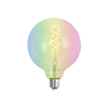 Inteligentné stmievateľné LED žiarovky E27 G125 RGBW 4W 250lm 2700K