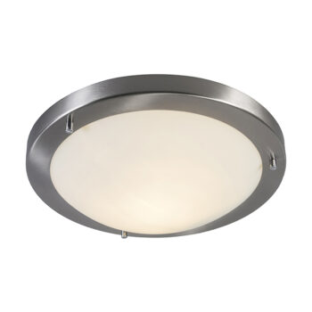 Inteligentné stropné svietidlo oceľ 31 cm vrátane WiFi A60 IP44 - Yuma