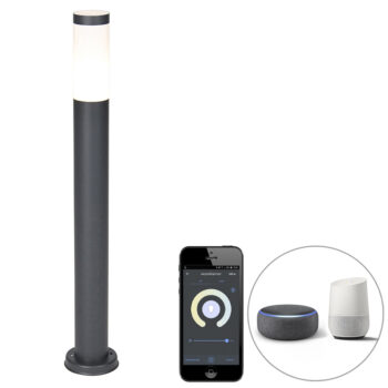 Inteligentný vonkajší lampáš antracit 80 cm vrátane Wifi P45 - Rox