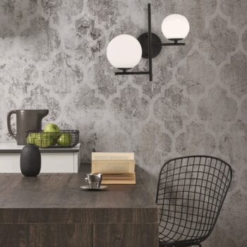 Interiérové elegantné nástenné svietidlo 25W čierna