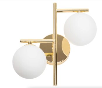 Interiérové elegantné nástenné svietidlo 25W zlatá