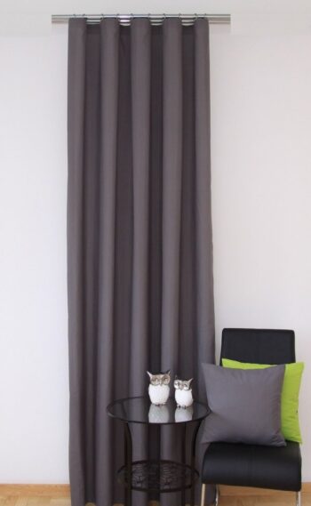 Interiérové hotové závesy sivé Dĺžka: 250 cm