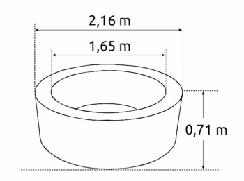 Intex Mobilná vírivka GREY DELUXE (1098 l)