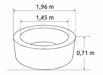 Intex Mobilná vírivka GREY DELUXE (800 l)
