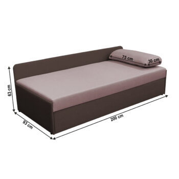 Čalúnená jednolôžková posteľ s prístelkou Jalen v elegantnej svetlohnedej a hnedej farbe je ideálnym riešením pre tých, ktorí hľadajú praktickosť a štýl v jednom. Táto moderná posteľ je navrhnutá tak, aby sa hodila do každého interiéru, pričom ponúka nielen pohodlné miesto na spanie, ale aj…