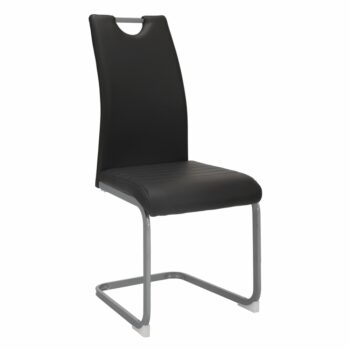 Hľadáte elegantné a moderné stoličky do Vašej domácnosti? V takom prípade Vám odporúčame jedálenskú stoličku DEKOMA. Rozmery stoličky sú (ŠxHxV): 42x56x99 cm. Výška sedu je 47,5 cm a hĺbka sedu je 42,5 cm. Na jej čalúnenie bola použitá kvalitná ekokoža v tmavosivej farbe. Stabilitu zaručí kovová…
