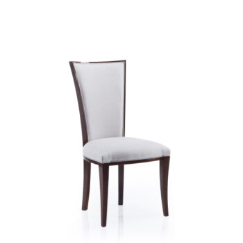 TARANKO Krzeslo VI jedálenská stolička béžová (Velvet-B1 380) / mahagón vysoký lesk – Obrázok 3