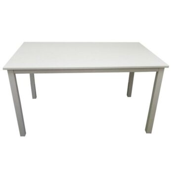 S jedálenským stolom ASTRO 110 NEW si zariadite peknú a elegantnú kuchyňu. Vďaka svojmu prevedeniu sa hodí ako do modernej, tak klasickej domácnosti. Rozmery stola sú (ŠxHxV): 110x70x74 cm. Je vyrobený z kvalitnej dyhovanej MDF (drevovláknitá doska) v jemnej bielej farbe. Stôl sa dá zakomponovať do…
