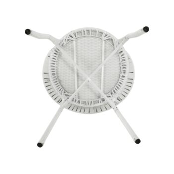 KONDELA Jenar záhradná stolička biela – Obrázok 8