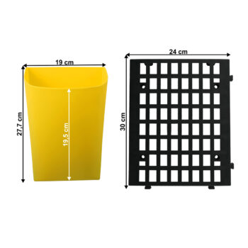 Objavte krásu a funkčnosť s plastovým vertikálnym kvetináčom Jeron, ktorý je ideálny pre každého milovníka rastlín. Tento set obsahuje štyri kusy kvetináčov v moderných farbách: modrá, zelená, ružová a žltá. Vďaka svojmu hranatému tvaru a svetlým farebným prevedeniam sa skvele hodí do…