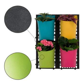 Objavte krásu a funkčnosť s plastovým vertikálnym kvetináčom Jeron, ktorý je ideálny pre každého milovníka rastlín. Tento set obsahuje štyri kusy kvetináčov v moderných farbách: modrá, zelená, ružová a žltá. Vďaka svojmu hranatému tvaru a svetlým farebným prevedeniam sa skvele hodí do…