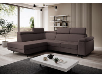 Spoločné chvíle s rodinou sú nenahraditeľné a práve priestranná sedacia súprava JOGI ROH dokáže vytvoriť ideálne miesto na stretnutia v kuchyni či obývacej izbe. Sedačka je celočalúnená v látke Soro 28 v elegantnej hnedej farbe, vďaka čomu ju môžete…