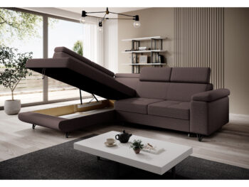 Spoločné chvíle s rodinou sú nenahraditeľné a práve priestranná sedacia súprava JOGI ROH dokáže vytvoriť ideálne miesto na stretnutia v kuchyni či obývacej izbe. Sedačka je celočalúnená v látke Soro 28 v elegantnej hnedej farbe, vďaka čomu ju môžete…