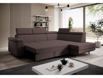 Spoločné chvíle s rodinou sú nenahraditeľné a práve priestranná sedacia súprava JOGI ROH dokáže vytvoriť ideálne miesto na stretnutia v kuchyni či obývacej izbe. Sedačka je celočalúnená v látke Soro 28 v elegantnej hnedej farbe, vďaka čomu ju môžete…