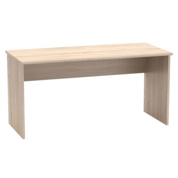 Písací stôl JOHAN 2 NEW 01 možno kombinovať s ostatnými prvkami z modelovej rady Johan 2 New. Na výrobu bola použitá kvalitná DTD laminovaná s ABS hranami vo farebnom prevedení dub sonoma. Jeho rozmery sú (ŠxHxV): 150x67,5x73,5 cm. Hrúbka materiálu je 16 a 22 mm. Maximálna nosnosť stola je 35 kg.…