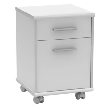 Spríjemnite si chvíle v práci s moderným kontajnerom na kolieskach JOHAN 2 NEW 07. Upriamte svoju pozornosť na elegantný dizajn a krásne čisté línie. Jednotná farebná téma bielej pôsobí usporiadane, čisto a príťažlivo. Vyrobený je z DTD (drevotriesková doska) laminovanej s ABS hranami. Je to…