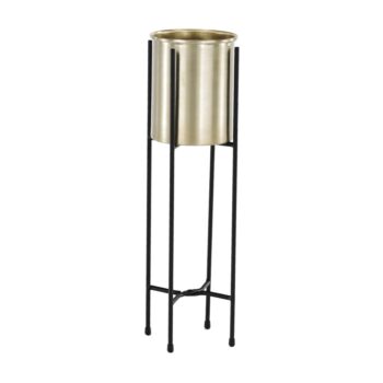 Predstavujeme vám kovový kvetináč Jude Typ 1, ktorý je dokonalým doplnkom pre váš interiér. Tento elegantný kvetináč v kombinácii čiernej a zlatej farby prinesie do vašej domácnosti moderný vzhľad a štýl. Jeho okrúhly tvar a kvalitné kovové prevedenie zaručujú dlhú životnosť…