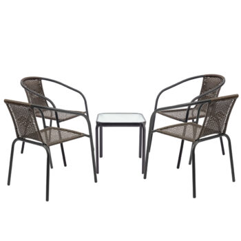 Praktický oceľový záhradný stolík JUPITER K40 je vhodný na balkón, terasu či do záhrady. Konštrukcia stola je vyrobená z pevnej ocele a odkladacia plocha je vyrobená z odolného tvrdeného skla. Povrchová úprava je odolná voči vonkajším vplyvom počasia a nekoroduje. Rozmer stolíka je (ŠxHxV):…