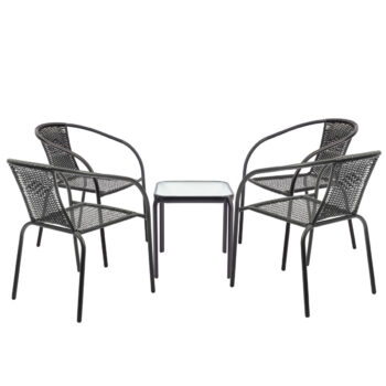 Praktický oceľový záhradný stolík JUPITER K40 je vhodný na balkón, terasu či do záhrady. Konštrukcia stola je vyrobená z pevnej ocele a odkladacia plocha je vyrobená z odolného tvrdeného skla. Povrchová úprava je odolná voči vonkajším vplyvom počasia a nekoroduje. Rozmer stolíka je (ŠxHxV):…