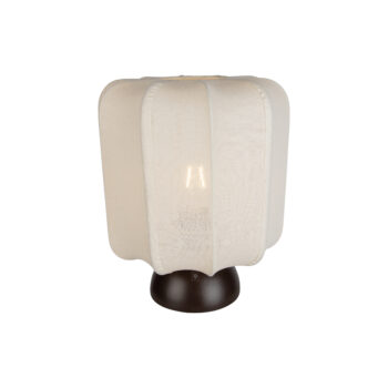 Japandi tafellamp donker brons met beige kap - Nori