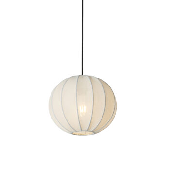 Japonská závesná lampa biela hodvábna 30 cm - Plu