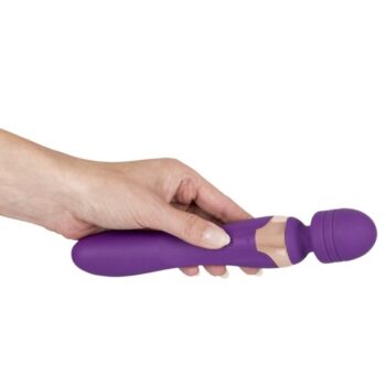 Javida Double Massager masážna hlavica a vibrátor, fialová