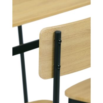 Jedálenský set Industrial so 4 stoličkami, 110 x70 x 76 cm, divoký dub