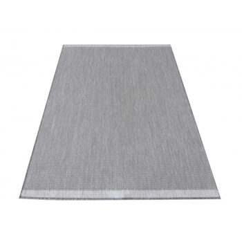 Jednoduchý a elegantný sivý hladký koberec pre všetranné využitie Šírka: 80 cm | Dĺžka: 150 cm
