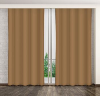 Jednofarebný záves s riasiacou páskou v béžovej farbe Dĺžka: 250 cm