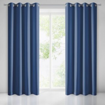 Jednofarebný zetemňujúci záves tmavo modrý Dĺžka: 250 cm