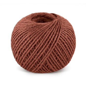Jutový motúz červený TEX, klbko 200 g