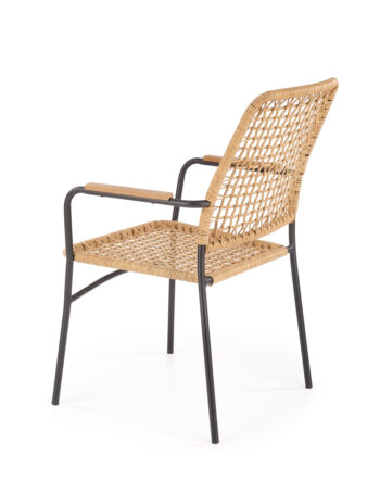 Vychutnávajte si oddych na čerstvom vzduchu u Vás v záhrade, na terase či balkóne so záhradnou stoličkou K457. Materiál použitý na výrobu jej sedadla aj operadla je umelý ratan v krásnom prírodnom prevedení. Umelý ratan je odolný voči poveternostným podmienkam a ľahko sa udržiava. Stabilná…