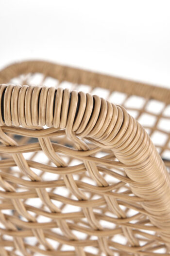 Vychutnávajte si oddych na čerstvom vzduchu u Vás v záhrade, na terase či balkóne so záhradnou stoličkou K457. Materiál použitý na výrobu jej sedadla aj operadla je umelý ratan v krásnom prírodnom prevedení. Umelý ratan je odolný voči poveternostným podmienkam a ľahko sa udržiava. Stabilná…