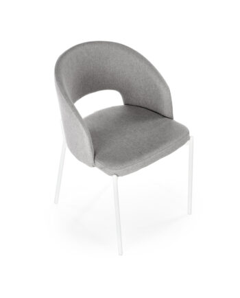 Jedálenská stolička K486 je moderným doplnkom do každej kuchyne alebo jedálne. Jej sivá a biela farba dodáva interiéru eleganciu a štýl. Stolička je vyrobená z kvalitnej látky a práškovanej ocele, čo zaručuje jej dlhú životnosť a odolnosť.