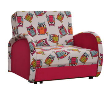 Moderná pohovka KAJKA I je ako stvorená do študentských a detských izieb. Hoci má pohovka menšie rozmery, disponuje praktickými funkciami ako je funkcia spania i úložný priestor. Sedák je vytvorený vlnovcovou pružinou a vyplnený PUR penou. Rozmery v/š/h 84 x 95 x 95 cm, výška sedu 37 cm. Cena je za vzorové prevedenie v poťahu Sova 1/Blanca 2310. V ponuke aj pohovka s možnosťou výberu poťahovej látky.