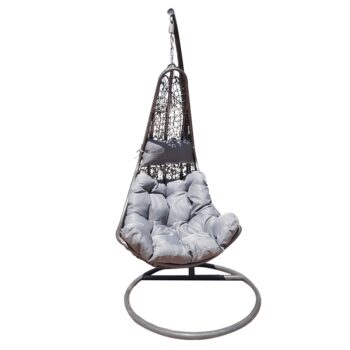 Oddýchnite si v peknom a elegantnom závesnom hojdacom kresle KALEA 2 NEW. Rozmery kresla sú (ŠxHxV): 80x80x128 cm a výška rámu je 195 cm. Kreslo je vyrobené z umelého sivého ratanu, ktorý je veľmi moderný a často používaný materiál na výrobu záhradného nábytku. Je pružný, pevný a odolný voči…