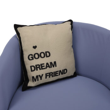 KONDELA Kalila dizajnové kreslo fialová / béžová / čierna – Obrázok 5