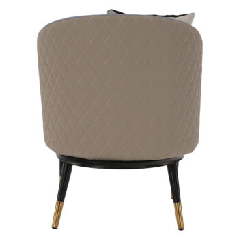 KONDELA Kalila dizajnové kreslo fialová / béžová / čierna – Obrázok 8