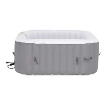 KAMINO NEW TYP 3: Nafukovacia vírivka (jacuzzi) Kamino New Typ 3 - sivá / biela; materiál: laminované PVC; rozmery (ŠxHxV): 154x154x65 cm.