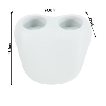 Opierka hlavy s držiakom na nápoje k vírivke Kamino je ideálnym doplnkom pre váš relaxačný zážitok vo vírivke. Tento set obsahuje tri kusy opierok, ktoré sú navrhnuté tak, aby poskytovali maximálne pohodlie a praktickosť. Vďaka modernému dizajnu a svetlej bielej farbe sa dokonale hodí do…