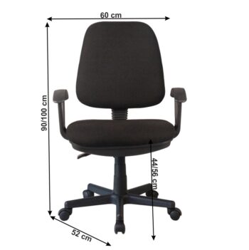 Klasická kancelárska stolička COLBY NEW nás presviedča o tom, že v jednoduchosti je krása. Rozmery stoličky sú (ŠxHxV): 60x52x90-100 cm. Nastaviteľná výška sedu je v rozpätí 44-56 cm. Je vyrobená z kvalitného plastu a látky v čiernej farbe. Stabilitu zabezpečuje päťcípa ružica s kolieskami. Výhodou…