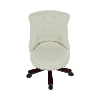 Netradičné kancelárske kreslo ARZU pôsobí veľmi luxusne a moderne. Rozmery kresla sú (ŠxHxV): 56x67x89-97 cm. Výhodou je tiež nastaviteľná výška sedu v rozpätí 45-53 cm. Hĺbka sedu je 47 cm a šírka sedu je 53 cm. Opierka chrbta má rozmery (ŠxV): 51x48 cm. Čalúnené je kvalitnou látkou v béžovej…