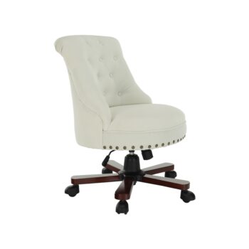 Netradičné kancelárske kreslo ARZU pôsobí veľmi luxusne a moderne. Rozmery kresla sú (ŠxHxV): 56x67x89-97 cm. Výhodou je tiež nastaviteľná výška sedu v rozpätí 45-53 cm. Hĺbka sedu je 47 cm a šírka sedu je 53 cm. Opierka chrbta má rozmery (ŠxV): 51x48 cm. Čalúnené je kvalitnou látkou v béžovej…