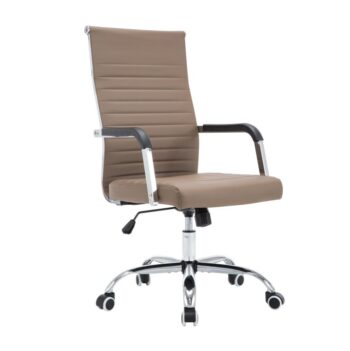 Doprajte si v práci pohodlie s elegantným a luxusným kancelárskym kreslom FARAN. Rozmery kresla sú (ŠxHxV): 54x62,5x102/110 cm. Maximálna odporúčaná nosnosť je 110 kg. Určite oceníte nastaviteľnú výšku v rozmedzí 45-53 cm, ktorá sa nastavuje páčkou pod sedacou časťou stoličky. Kvalitná ekokoža,…