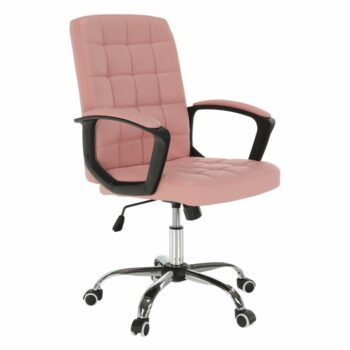 Romantické kancelárske kreslo s podrúčkami RULIS si získa srdce nejednej mladej dámy. Rozmery kresla sú (ŠxHxV): 60x61x96-106 cm. Nastaviteľná výška sedu je v rozpätí 44-54 cm. Šírka sedu je 48 cm a hĺbka sedu je 48 cm. Opierka chrbta je (ŠxV): 47x60 cm. Sedadlo a opierky na ruky sú čalúnené…