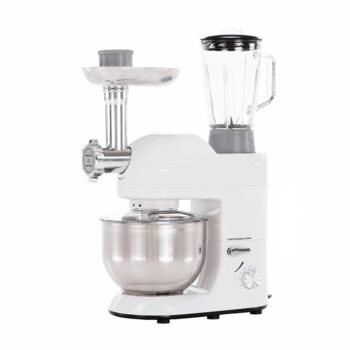 Kuchynský robot Kante 1800 W v elegantnom bielom lesku s chrómovými detailmi je nevyhnutným pomocníkom pre každú modernú kuchyňu. Tento výkonný spotrebič od značky KONDELA je navrhnutý tak, aby splnil všetky vaše kulinárske potreby a uľahčil prípravu jedál.