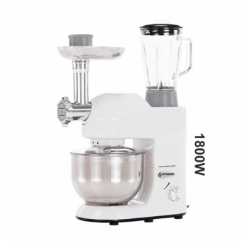 Kuchynský robot Kante 1800 W v elegantnom bielom lesku s chrómovými detailmi je nevyhnutným pomocníkom pre každú modernú kuchyňu. Tento výkonný spotrebič od značky KONDELA je navrhnutý tak, aby splnil všetky vaše kulinárske potreby a uľahčil prípravu jedál.