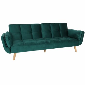 Po namáhavom dni má každý právo na chvíľku oddychu v pohodlí rozkladacej pohovky KARPERA NEW. Stane sa Vašou súkromnou oázou relaxu. Nádherná zamatová Velvet látka v smaragdovej farbe rozžiari celú miestnosť, v kombinácii s drevenými nohami vo farbe buku bude rozhodne priťahovať pozornosť. Zamat je…